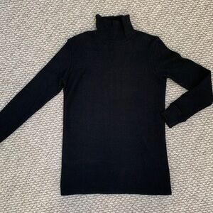 Monrow Rib Knit Mockneck Tunic Top NWT